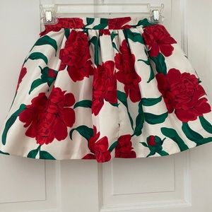 Gymboree size 6 poinsettia swing skirt